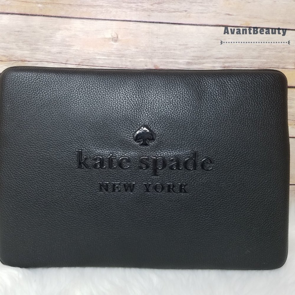 Sienne Logo Laptop Sleeve Black Kate Spade 15'' - Picture 2 of 11